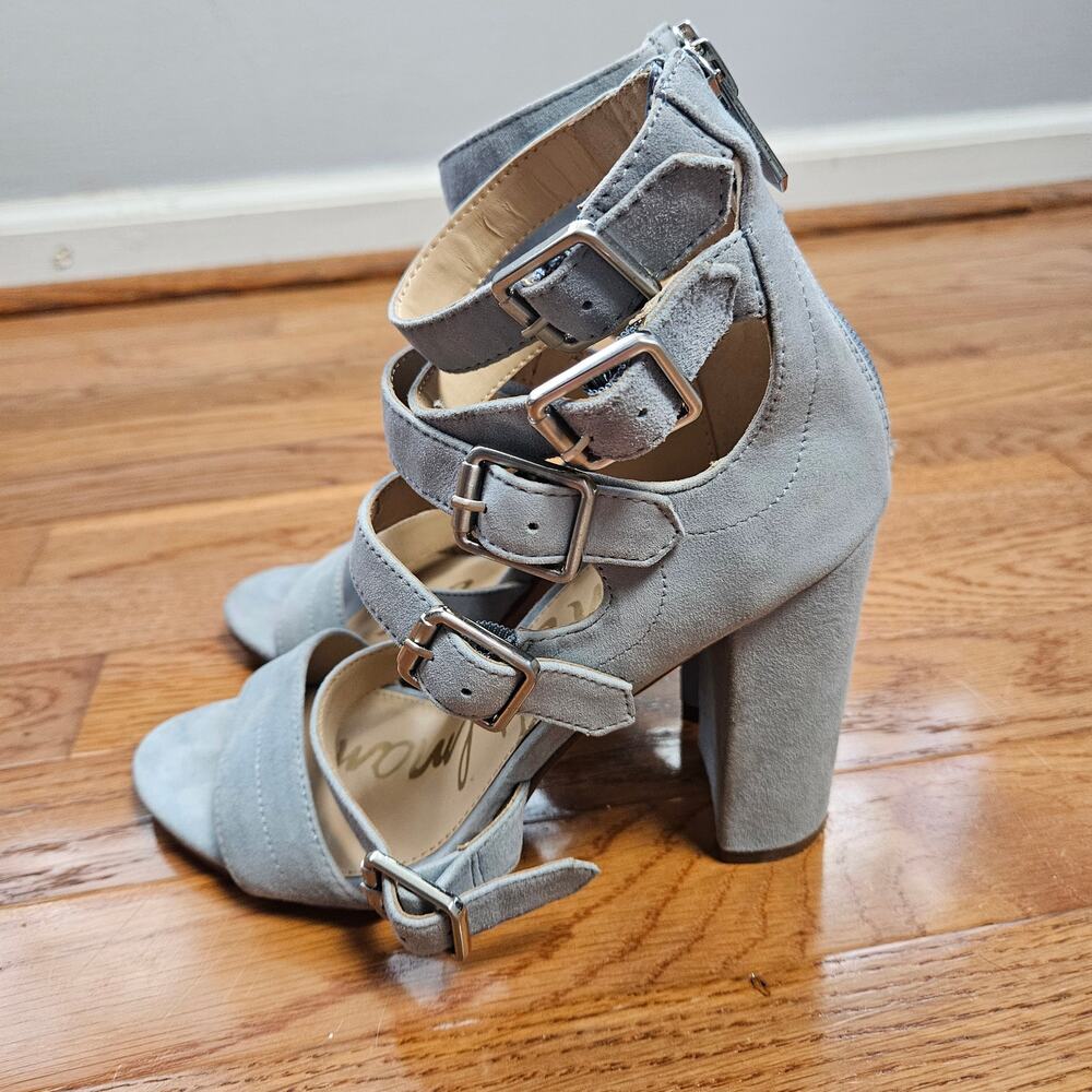 Sam Edelman Women's Yasmina Suede Strappy Ankle Sandals Heels Shoes Size 6M - Picture 4 of 16